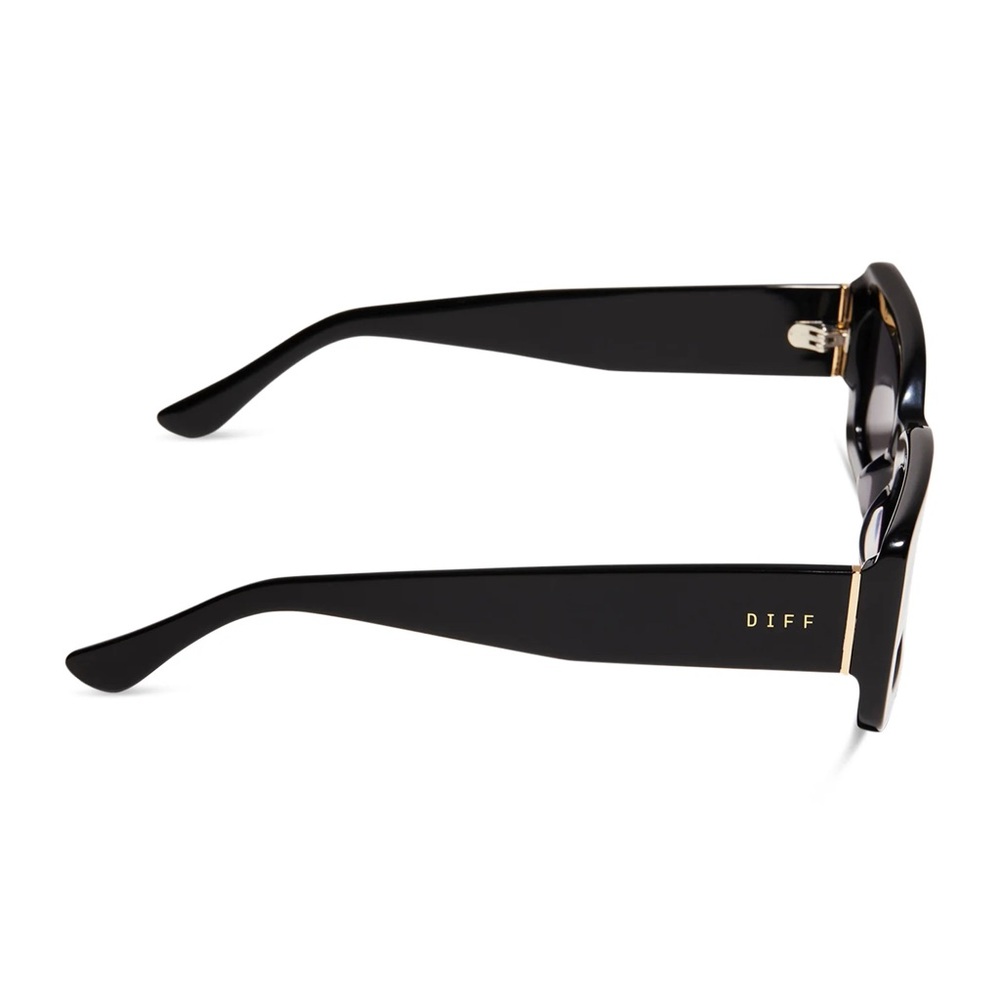 Diff Eyewear Indy Black Rectangular Sunglasses - image 3